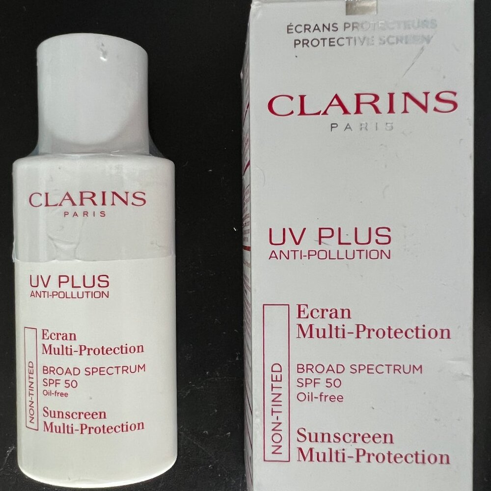 Clarins UV Plus Anti Pollution Sunscreen for Face | Broad Spectrum SPF 50 | Oil